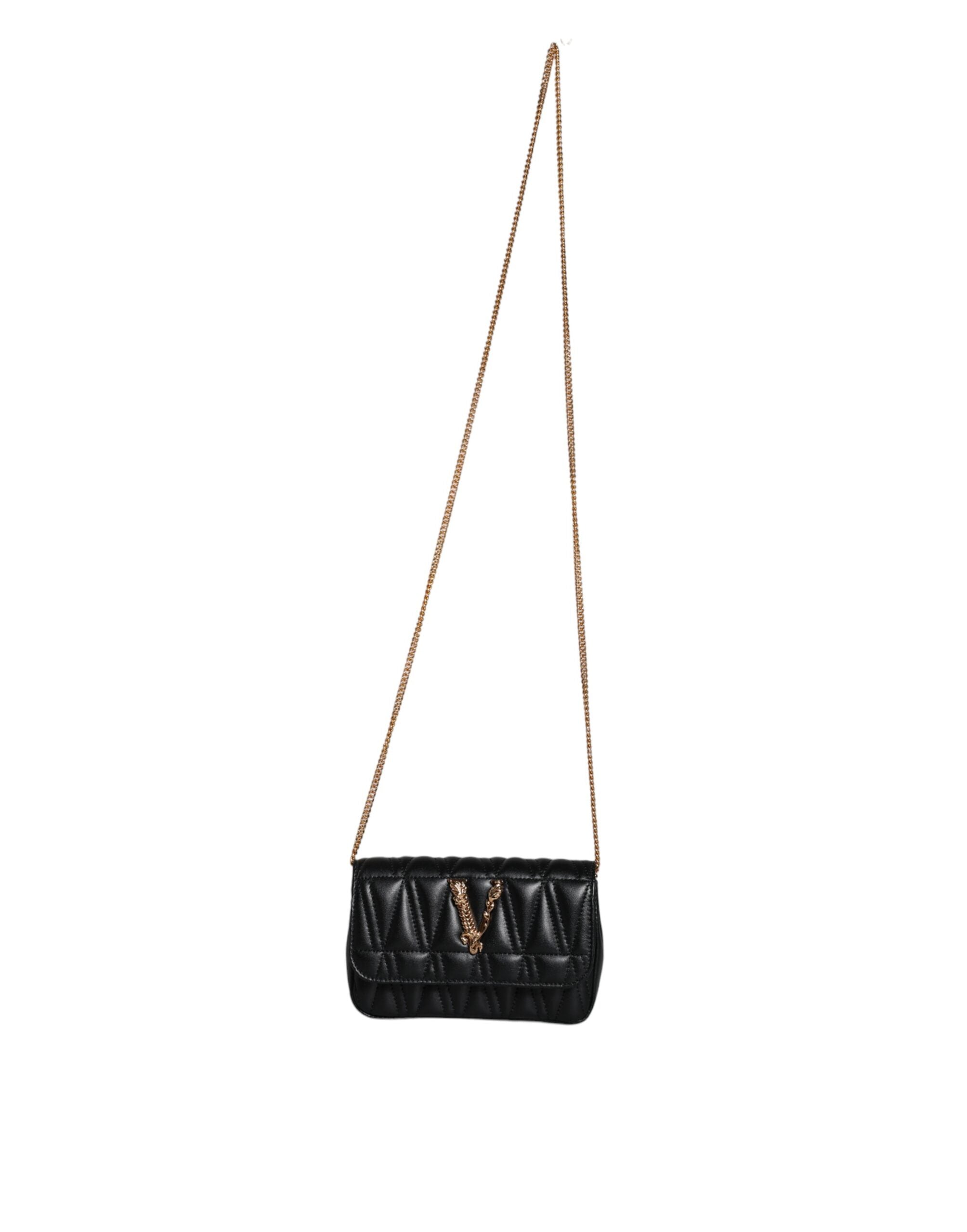 Versace Zwart Mini Schoudertas