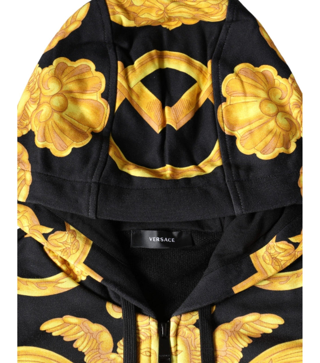 Versace Zwart Medusa Zipped Hoodie