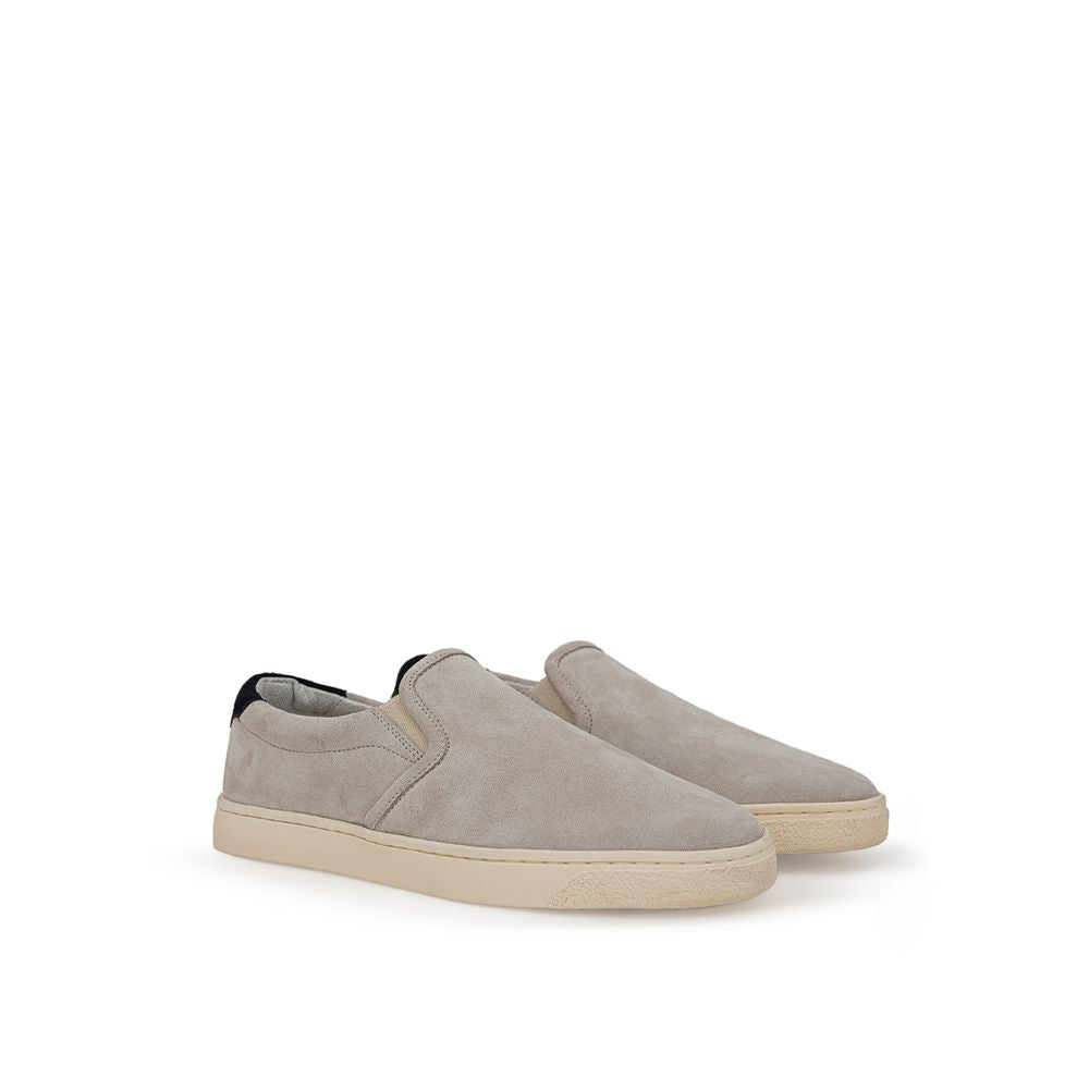 Brunello Cucinelli Grijs Leren Sneakers