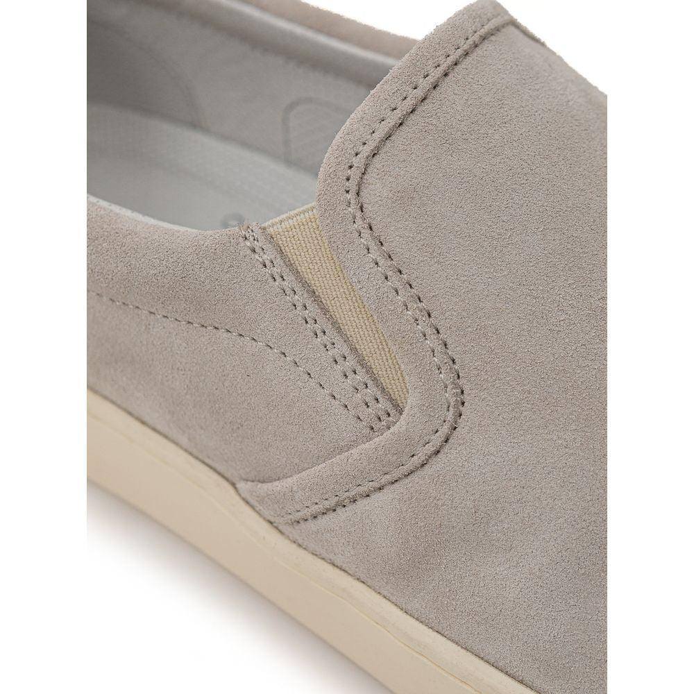 Brunello Cucinelli Grijs Leren Sneakers