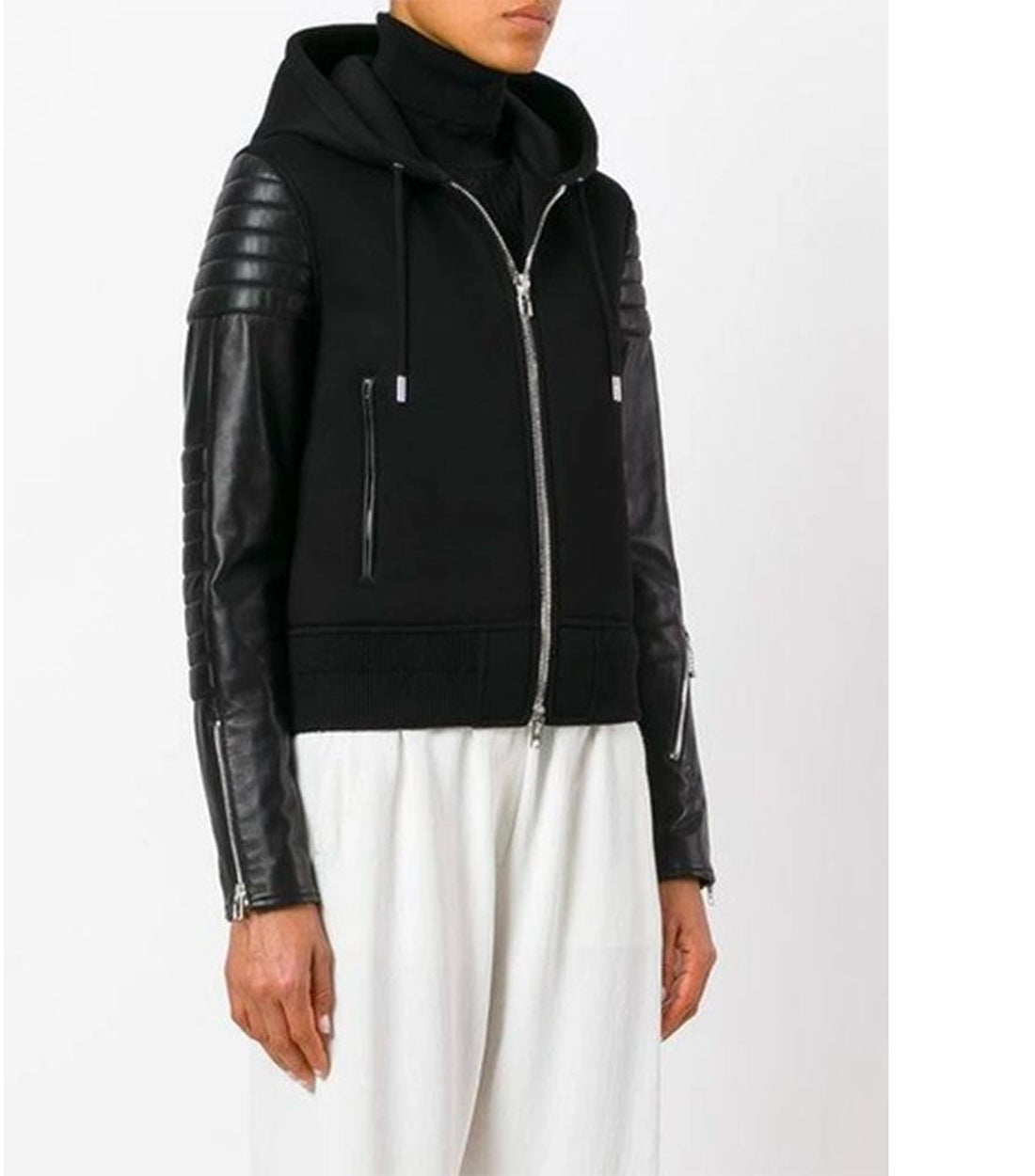 Givenchy Zwart Hoodie Bomber Jas