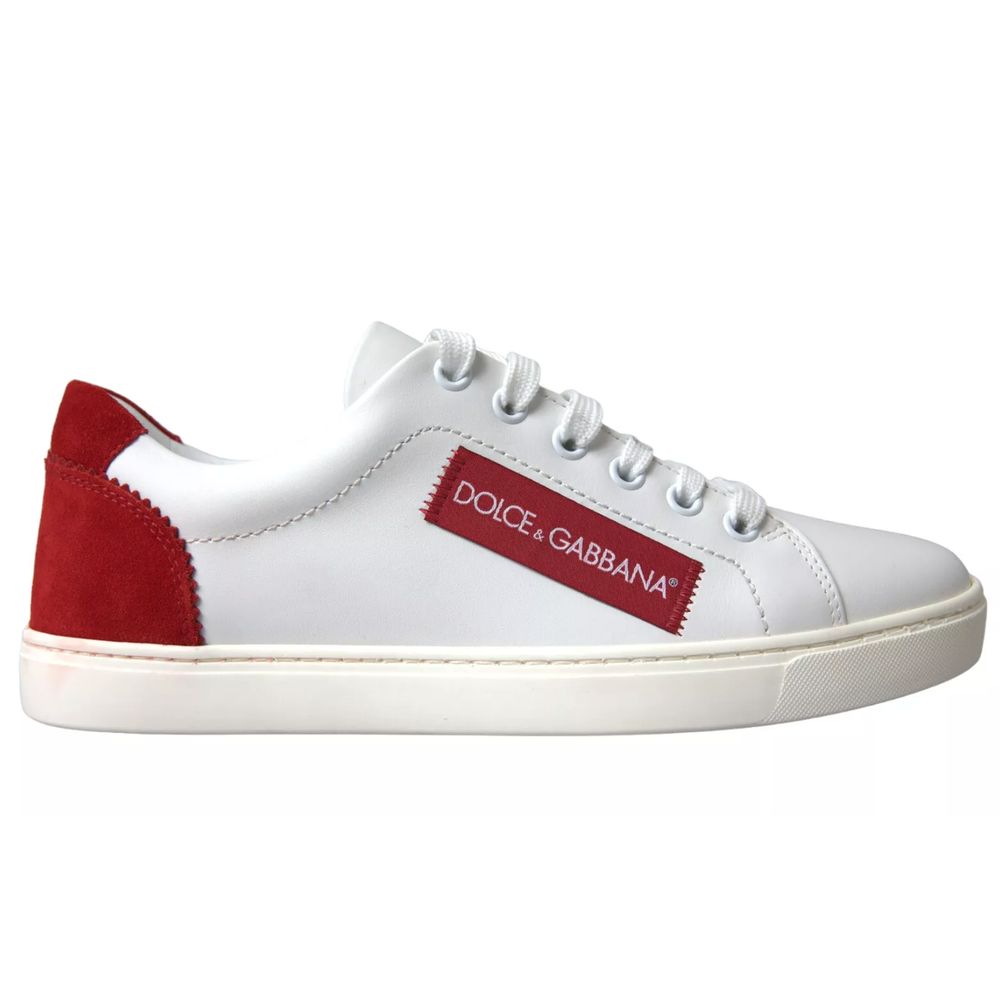 Dolce & Gabbana Wit Kalfsleren Sneakers