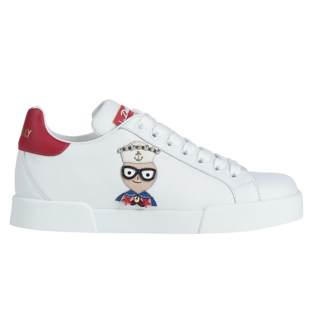 Dolce & Gabbana Wit Kalfsleren Sneakers