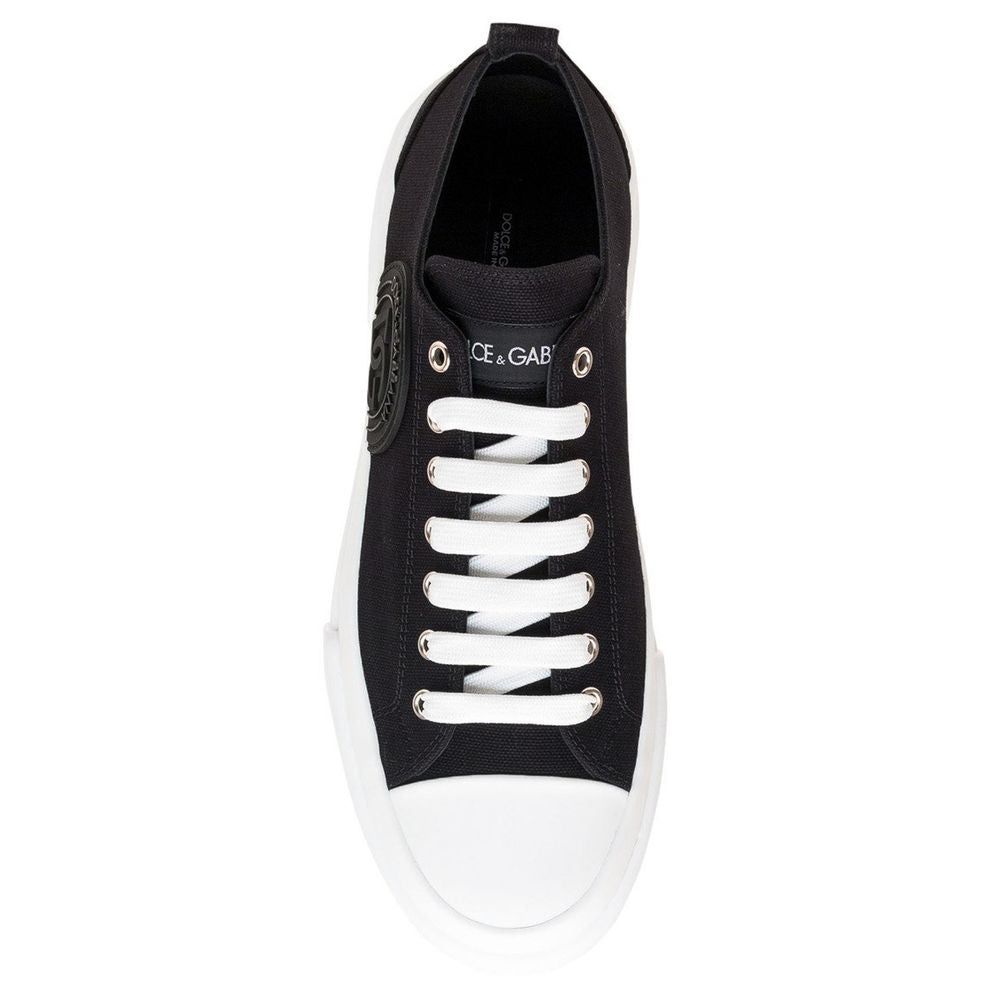 Dolce & Gabbana Zwart Katoenen Sneaker