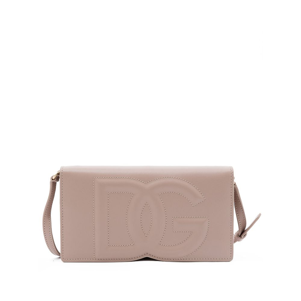 Dolce & Gabbana Roze DG Logo Leren Handtas