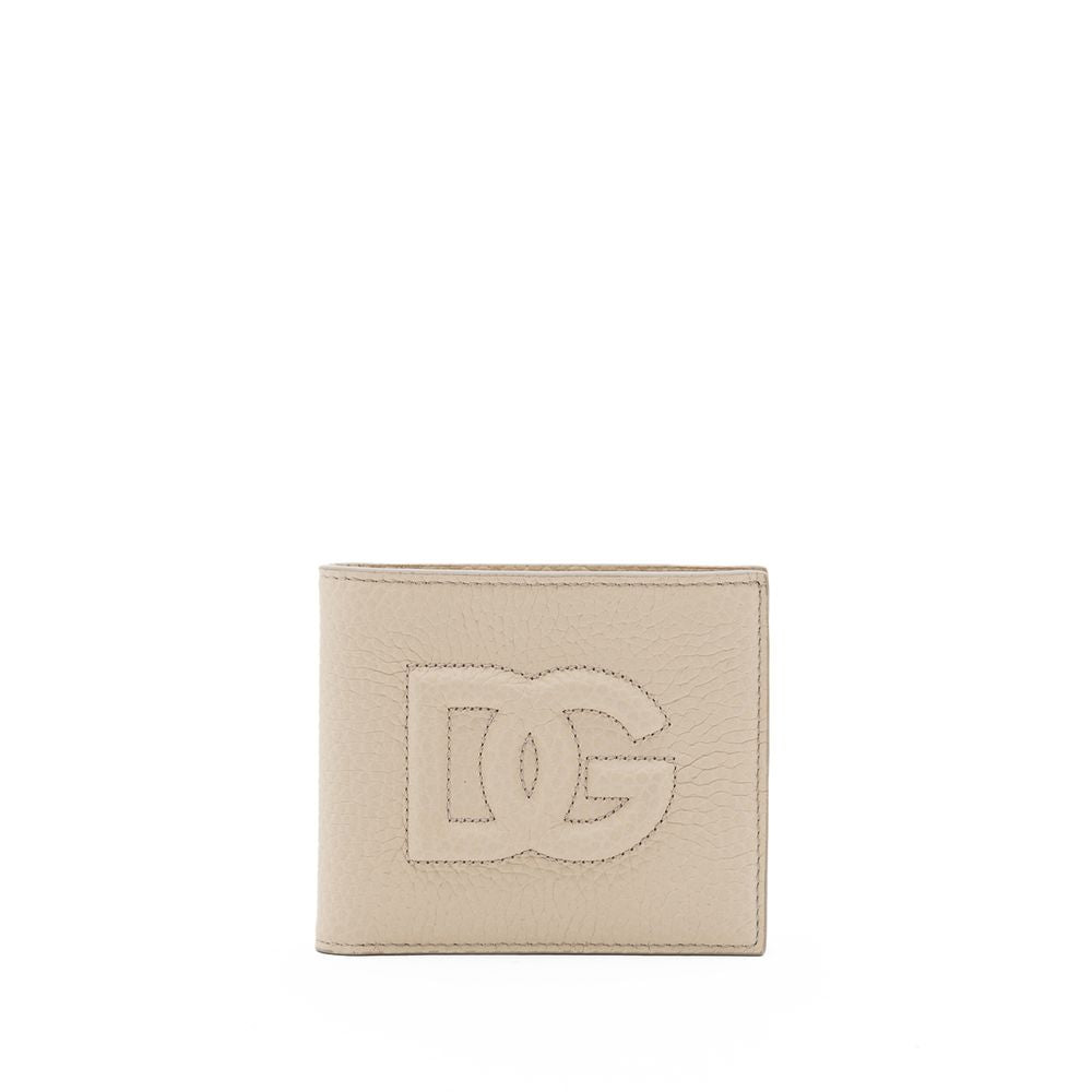 Dolce & Gabbana Beige Leren Portemonnee