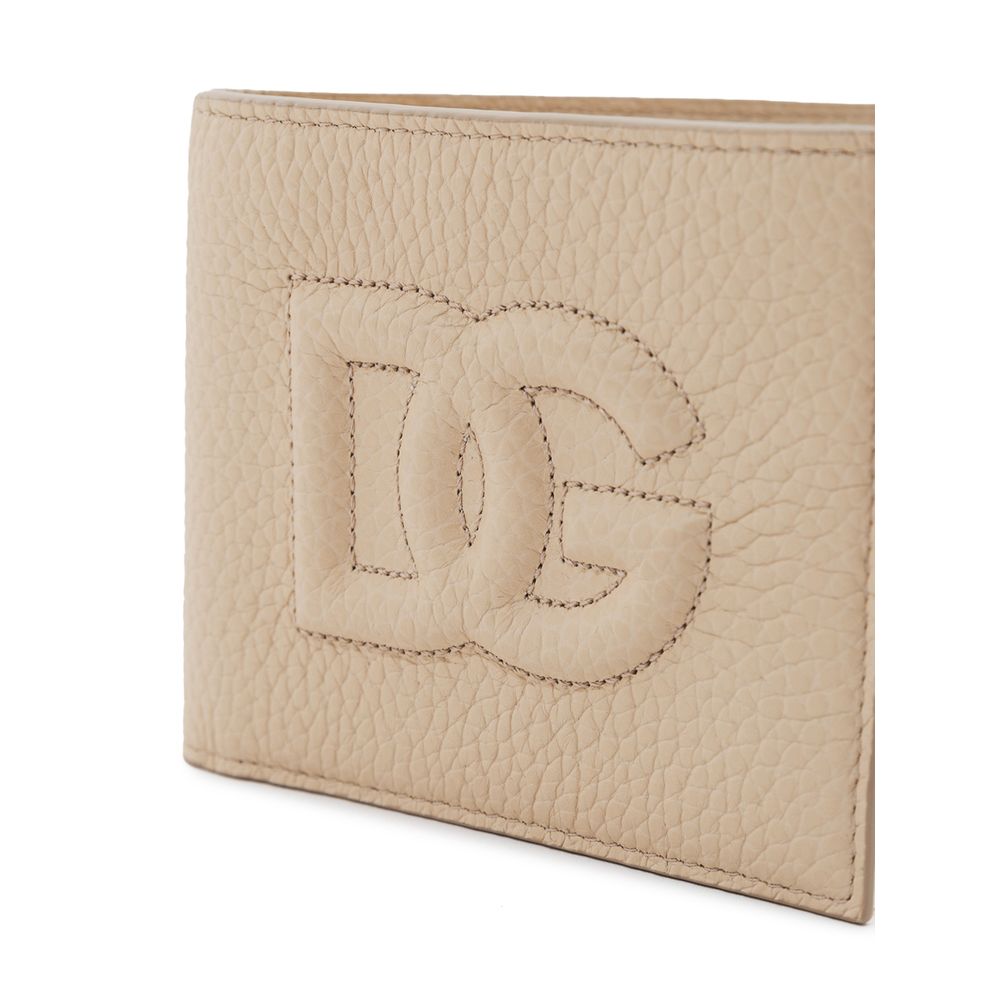 Dolce & Gabbana Beige Leren Portemonnee