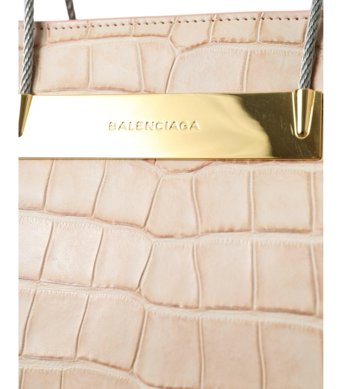 Balenciaga Roze Alligatorleren Tote Tas