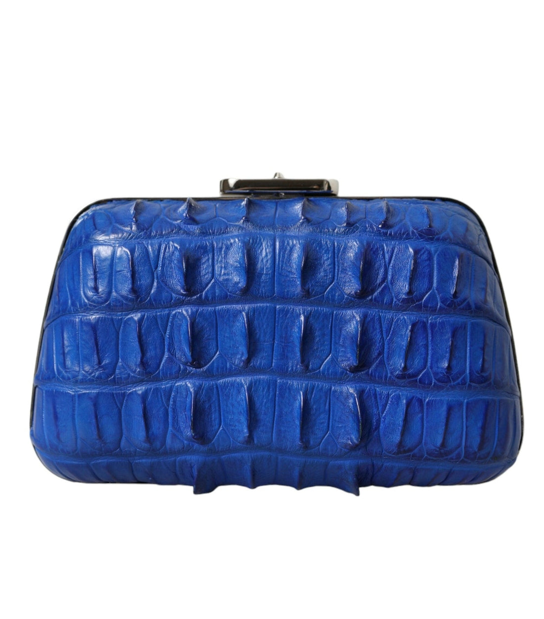 Balenciaga Blauw Krokodillenleer Clutch Tas