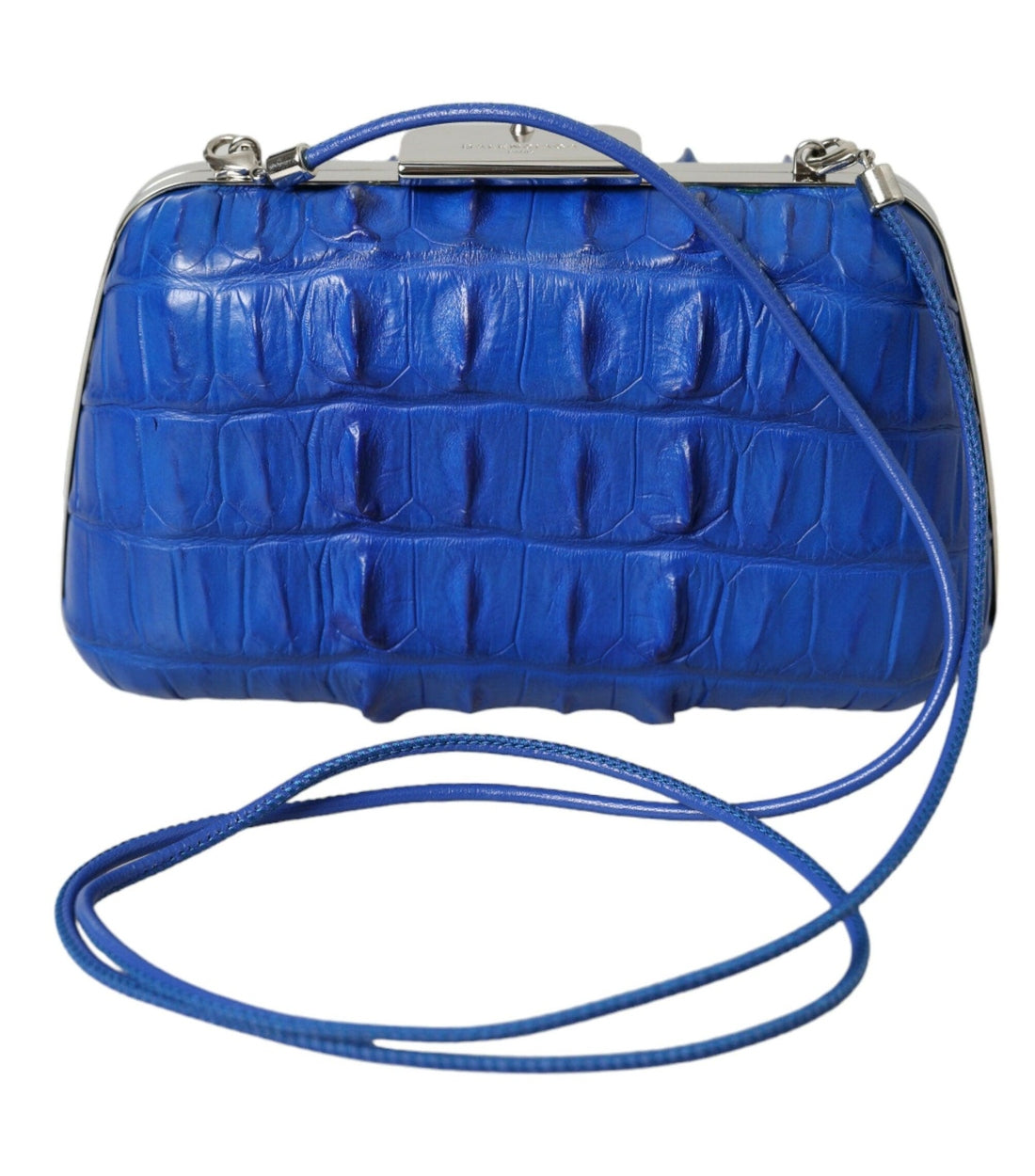 Balenciaga Blauw Krokodillenleer Clutch Tas