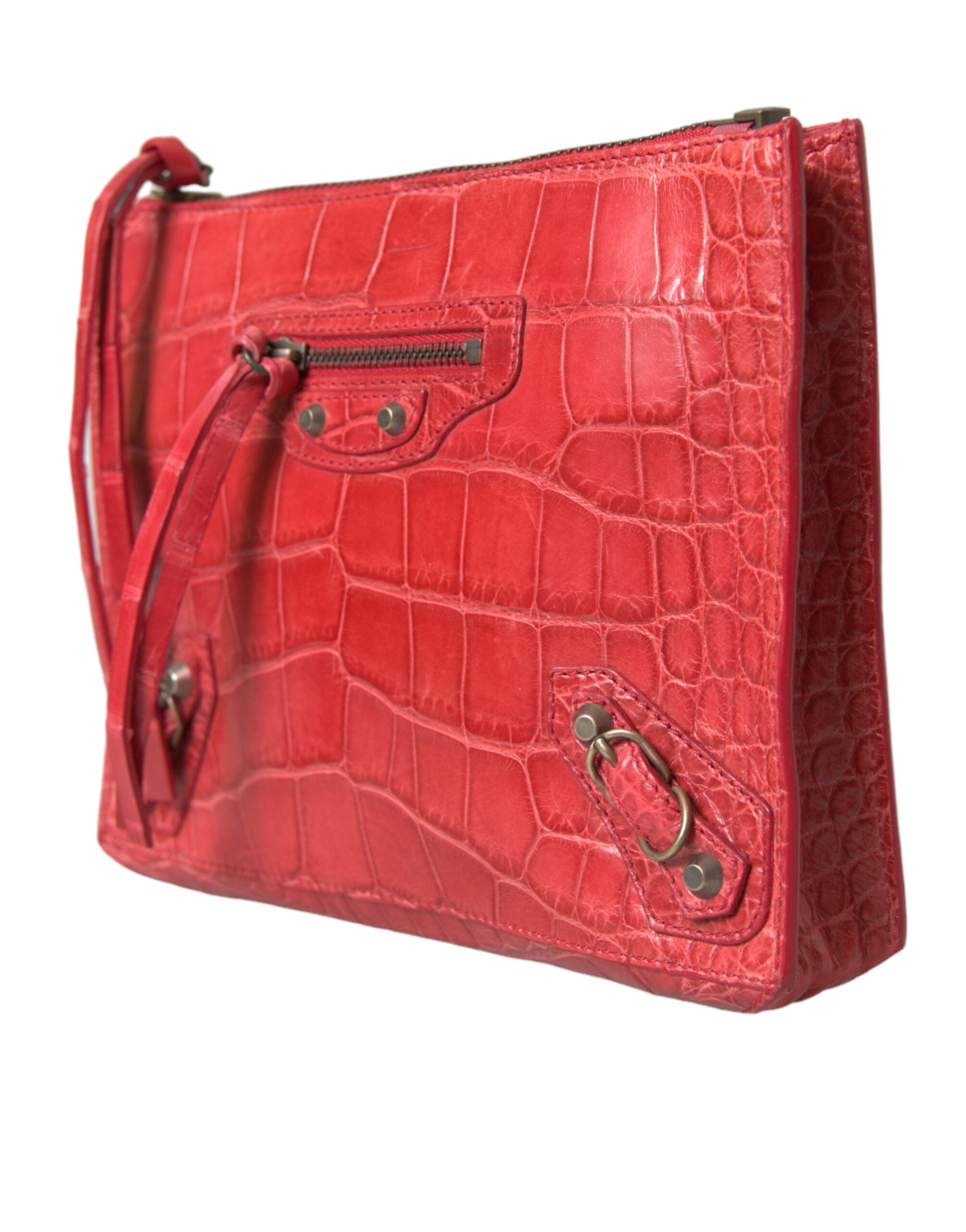 Balenciaga Rood Alligatorleer  Tas