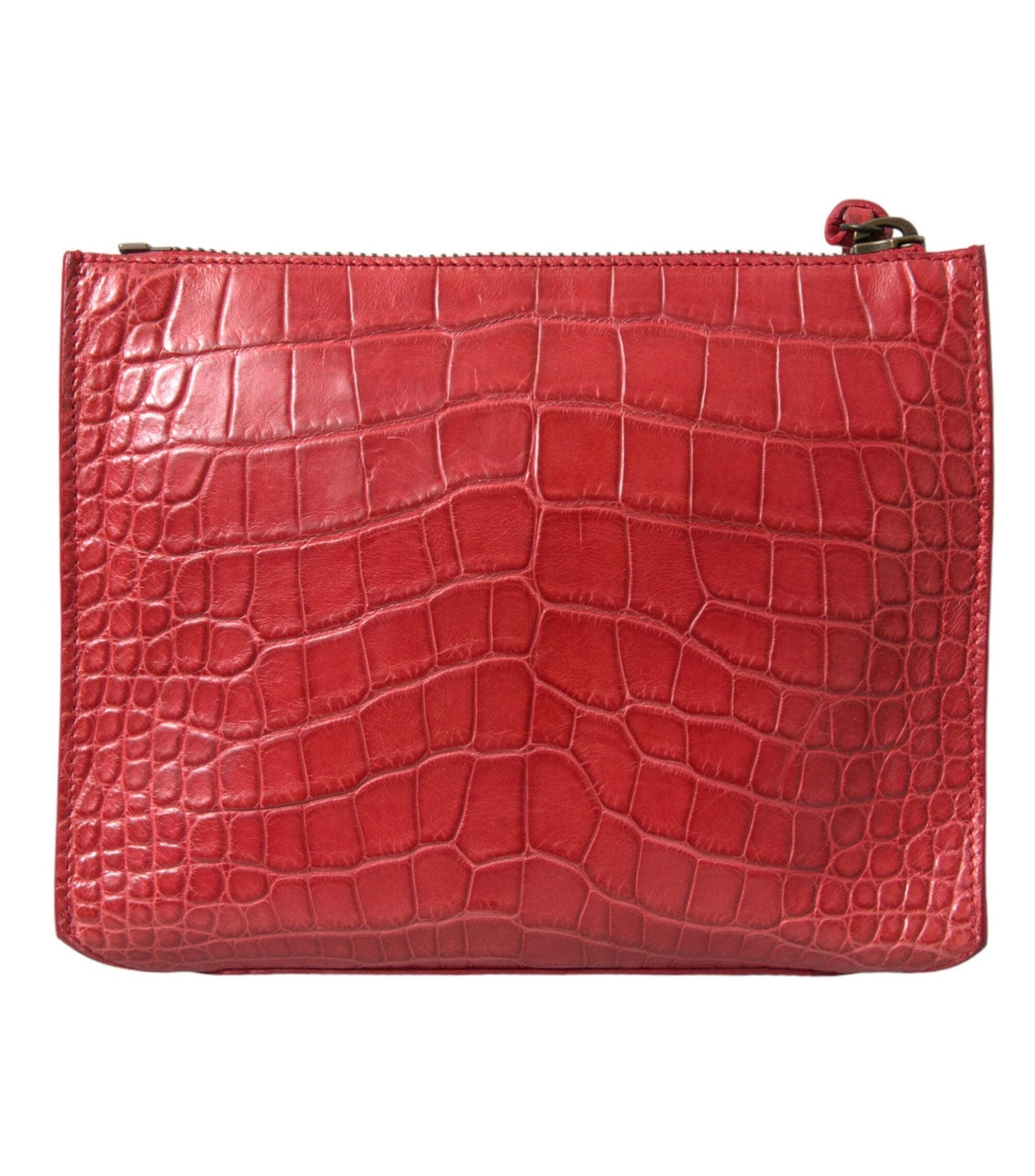 Balenciaga Rood Alligatorleer Clutch Tas