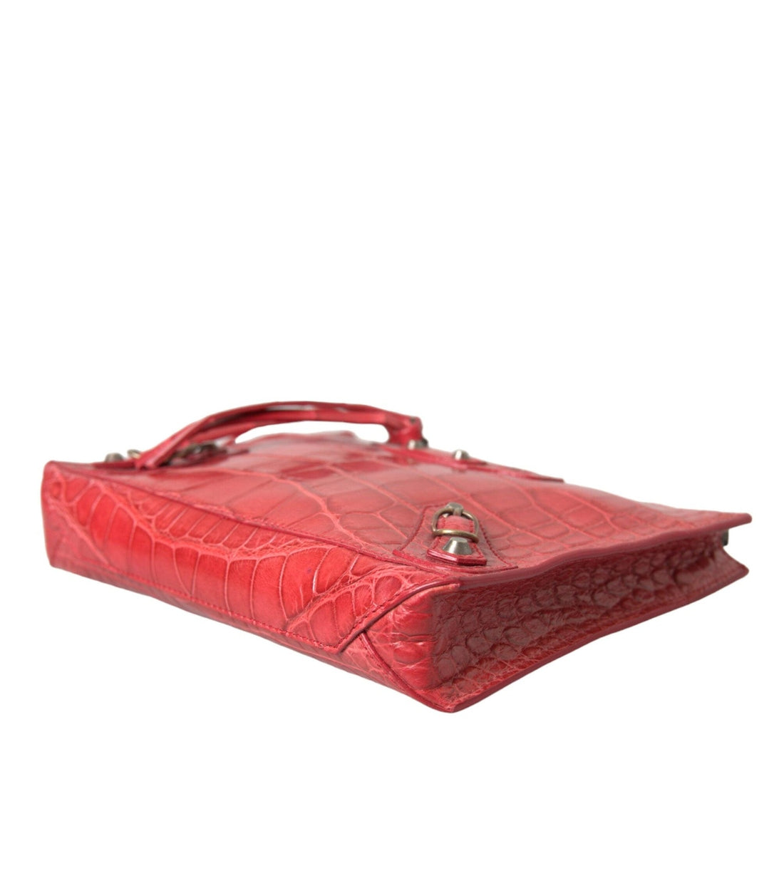 Balenciaga Rood Alligatorleer Clutch Tas