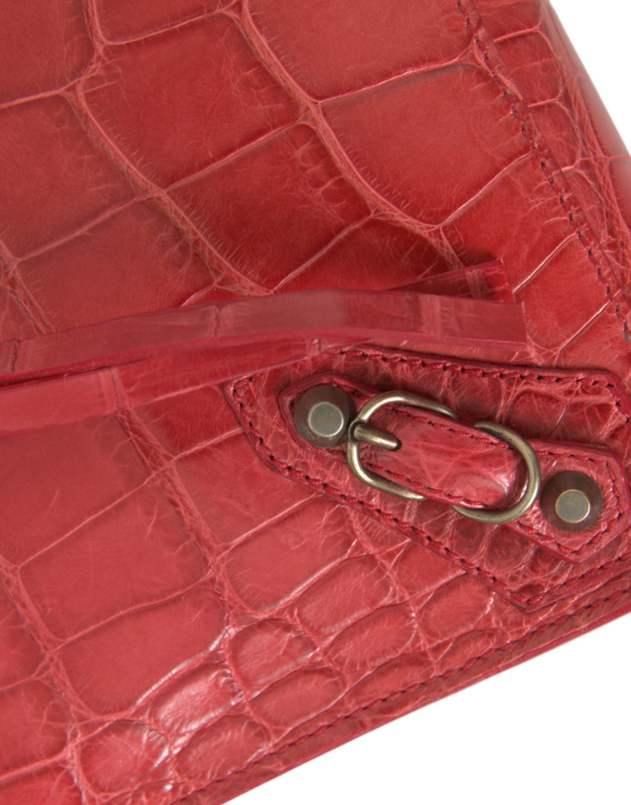 Balenciaga Rood Alligatorleer  Tas