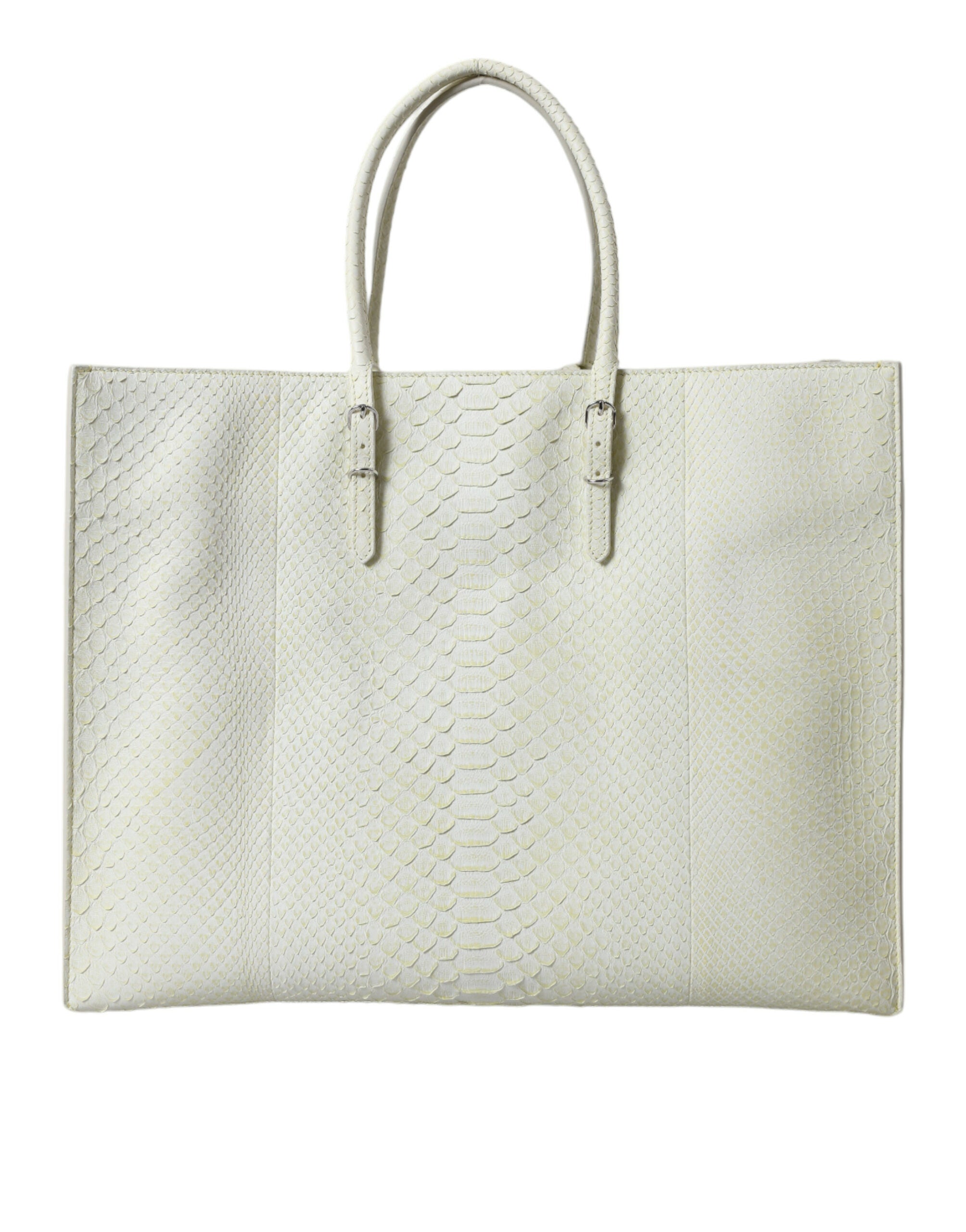 Balenciaga Geel Python Leren Tote