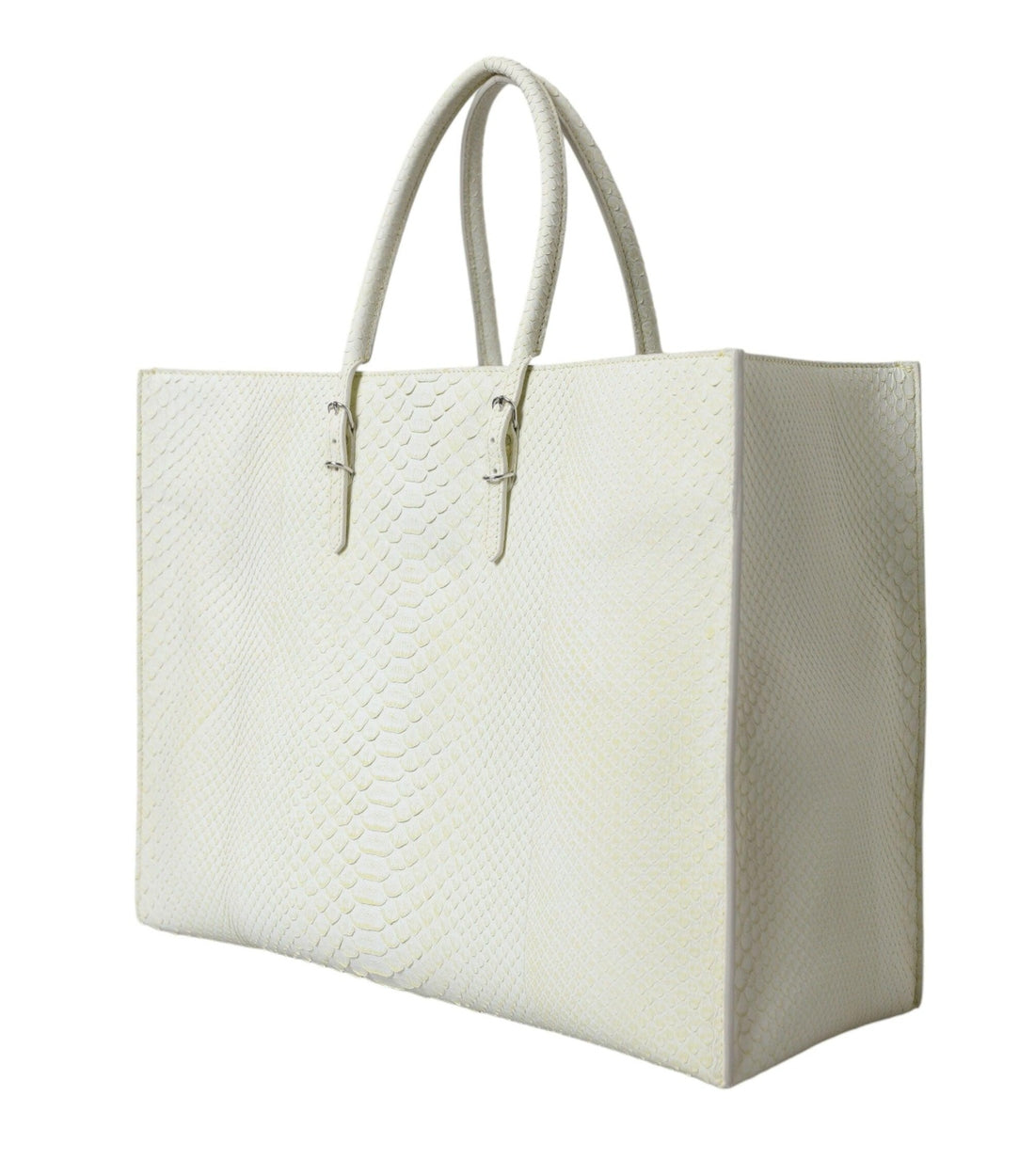 Balenciaga Geel Papier A4 Python Leren Tote