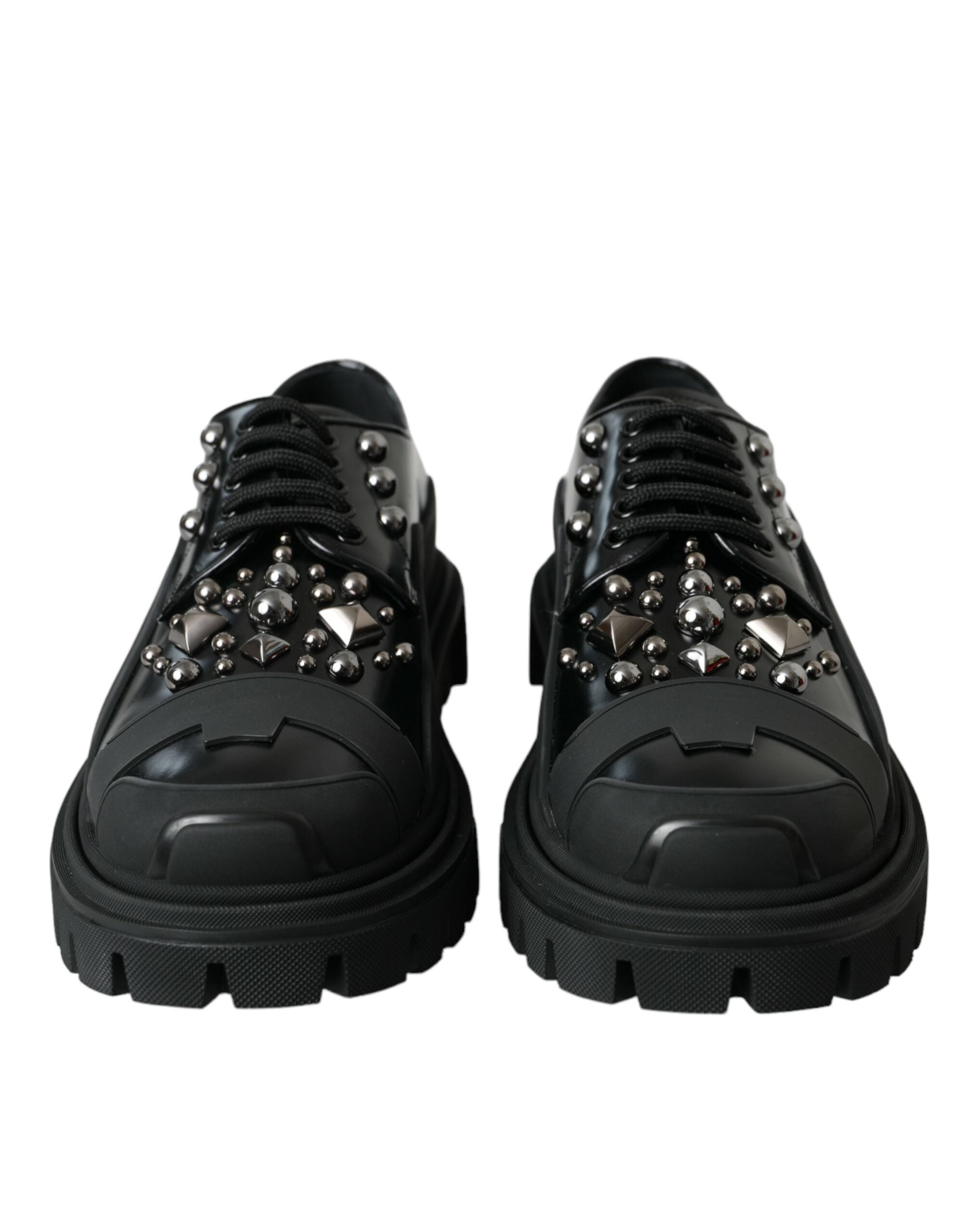 Dolce & Gabbana Zwart Veterschoenen Met Studs