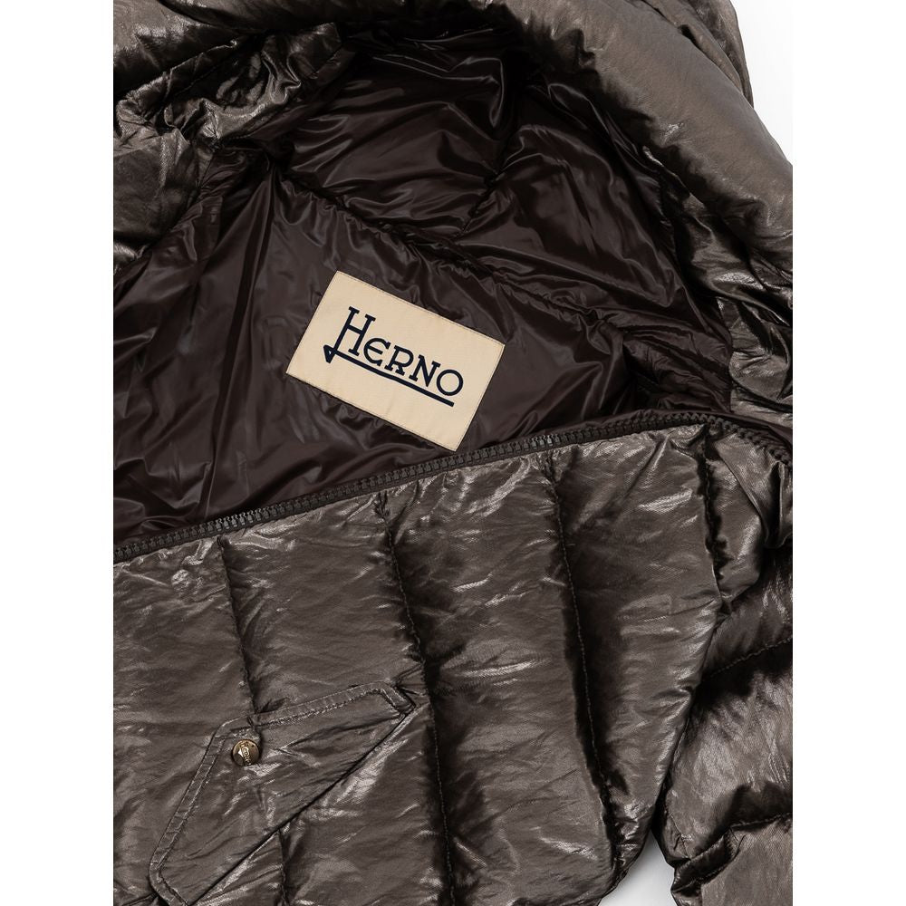 Herno Zilver Viscose Parka Jas