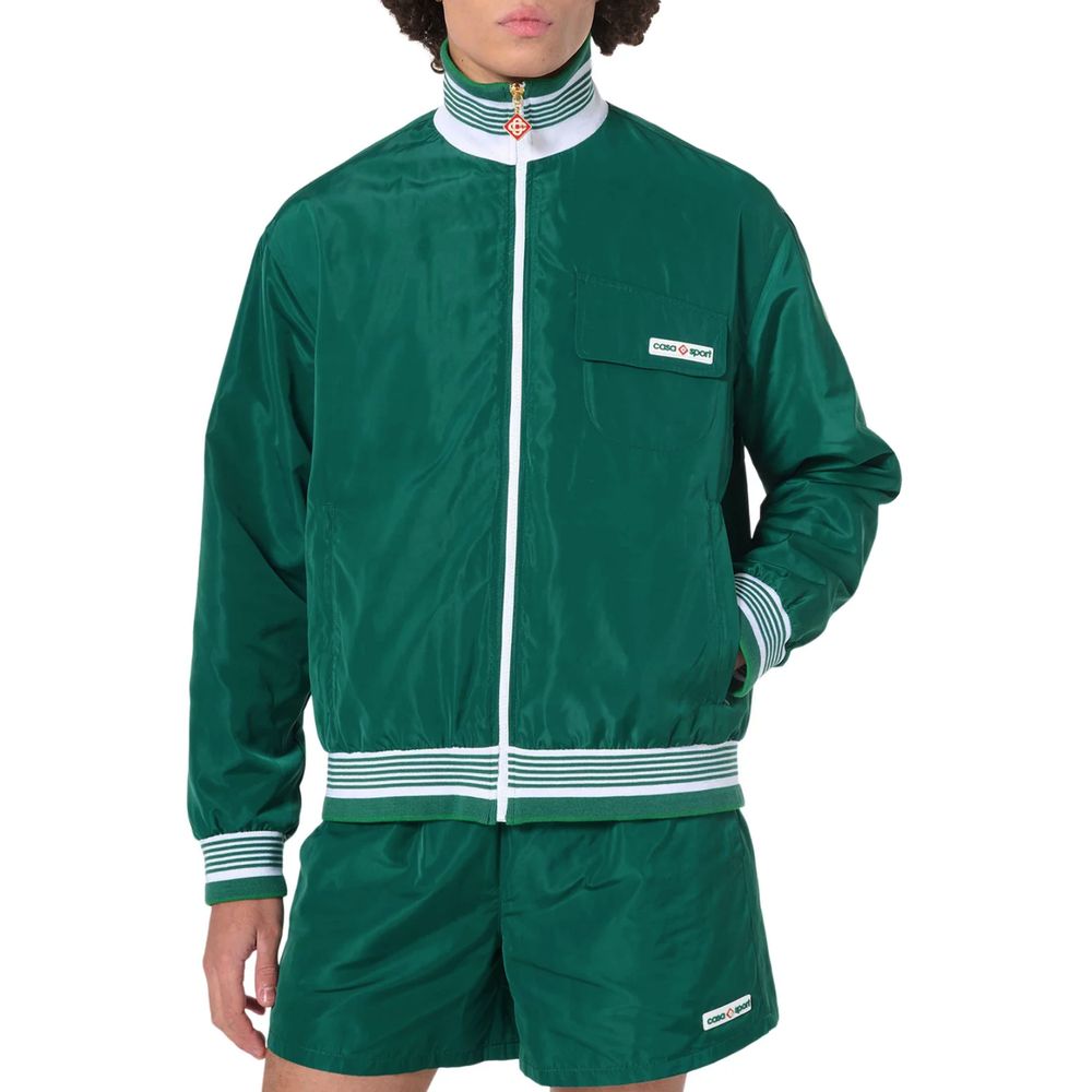 Casablanca Groen Track Zipped Jacket