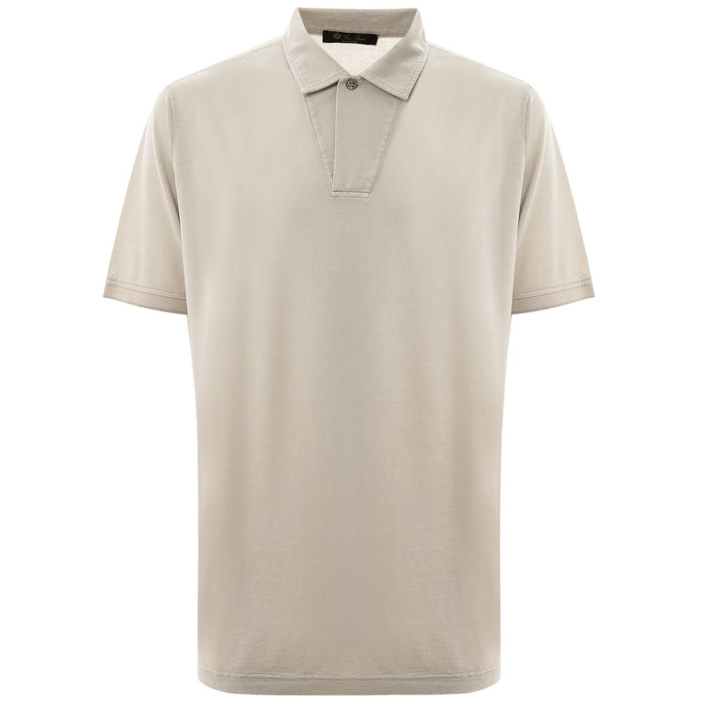 Loro Piana Grijs Katoenen Polo Shirt