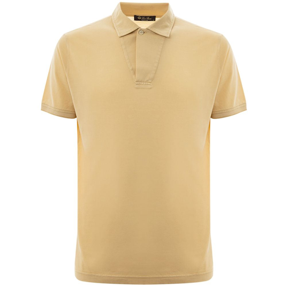 Loro Piana Geel Zijde Polo Shirt