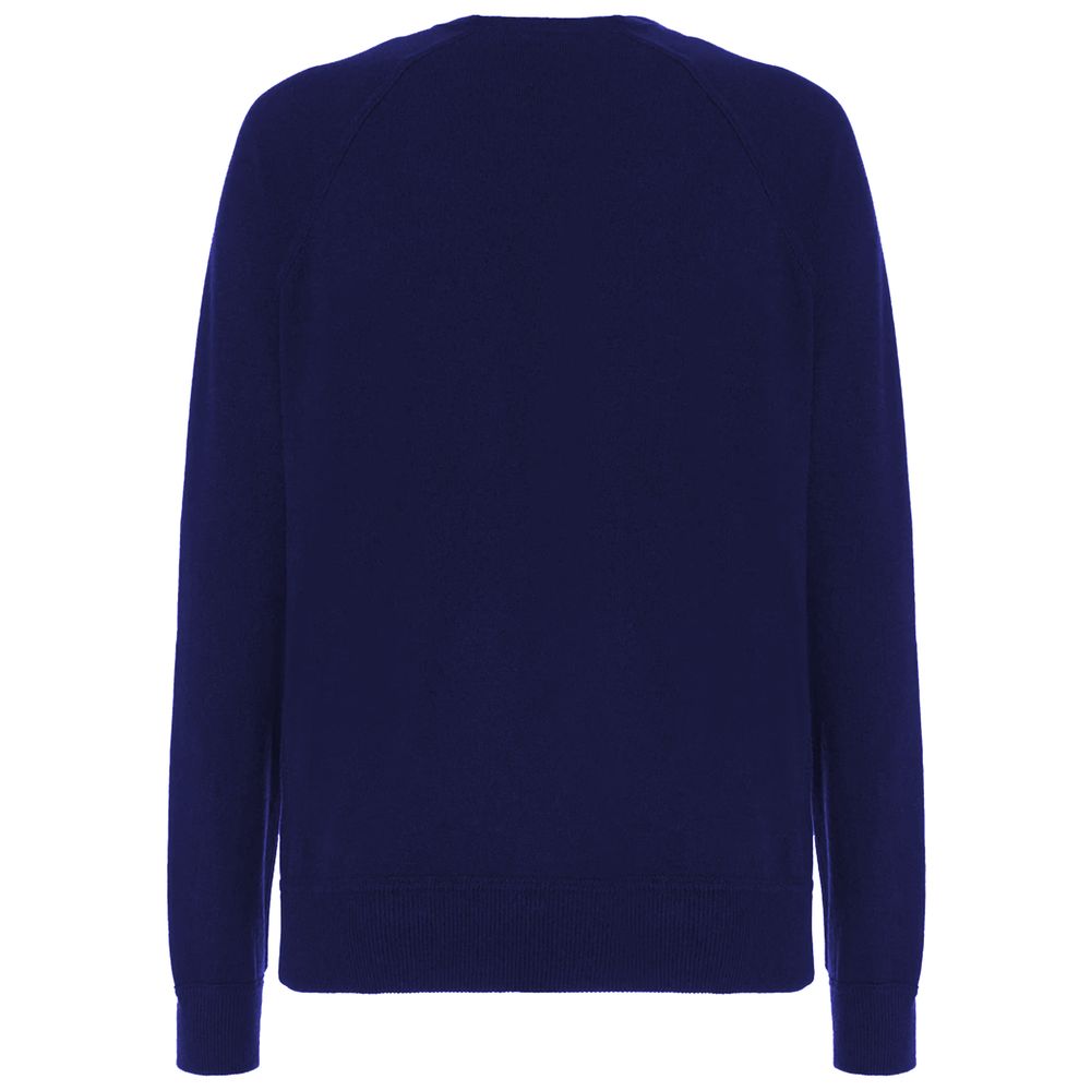 Malo Blauw Wol Turtleneck Trui voor Mannen