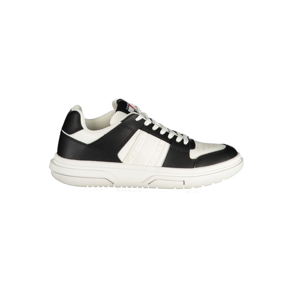 Tommy Hilfiger Zwarte Polyester Sneakers Met Stijlvolle Comfort