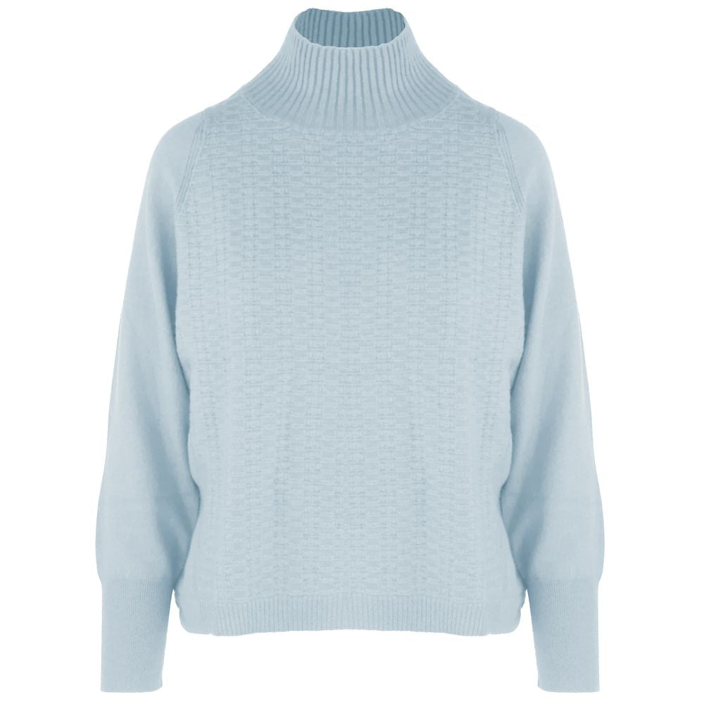 Malo Lichtblauwe Kasjmier Turtleneck Trui voor Dames