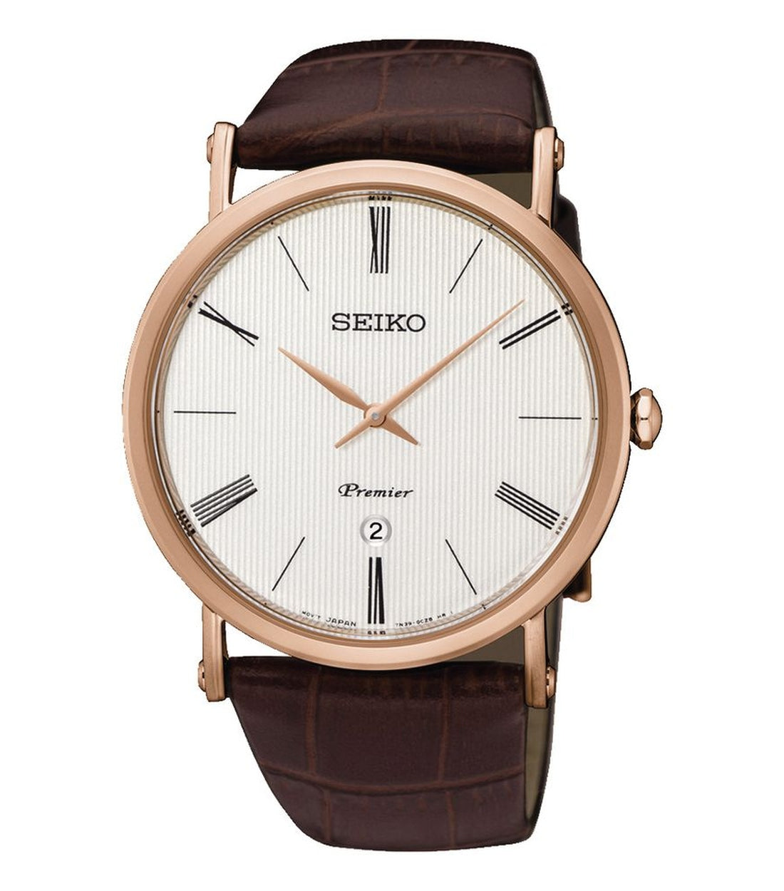 Seiko Bruin SKP398 Leren Heren Horloge