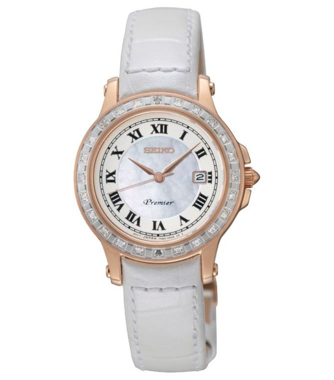 Seiko Wit Leren SXDF08P1 PREMIER Dames Horloge