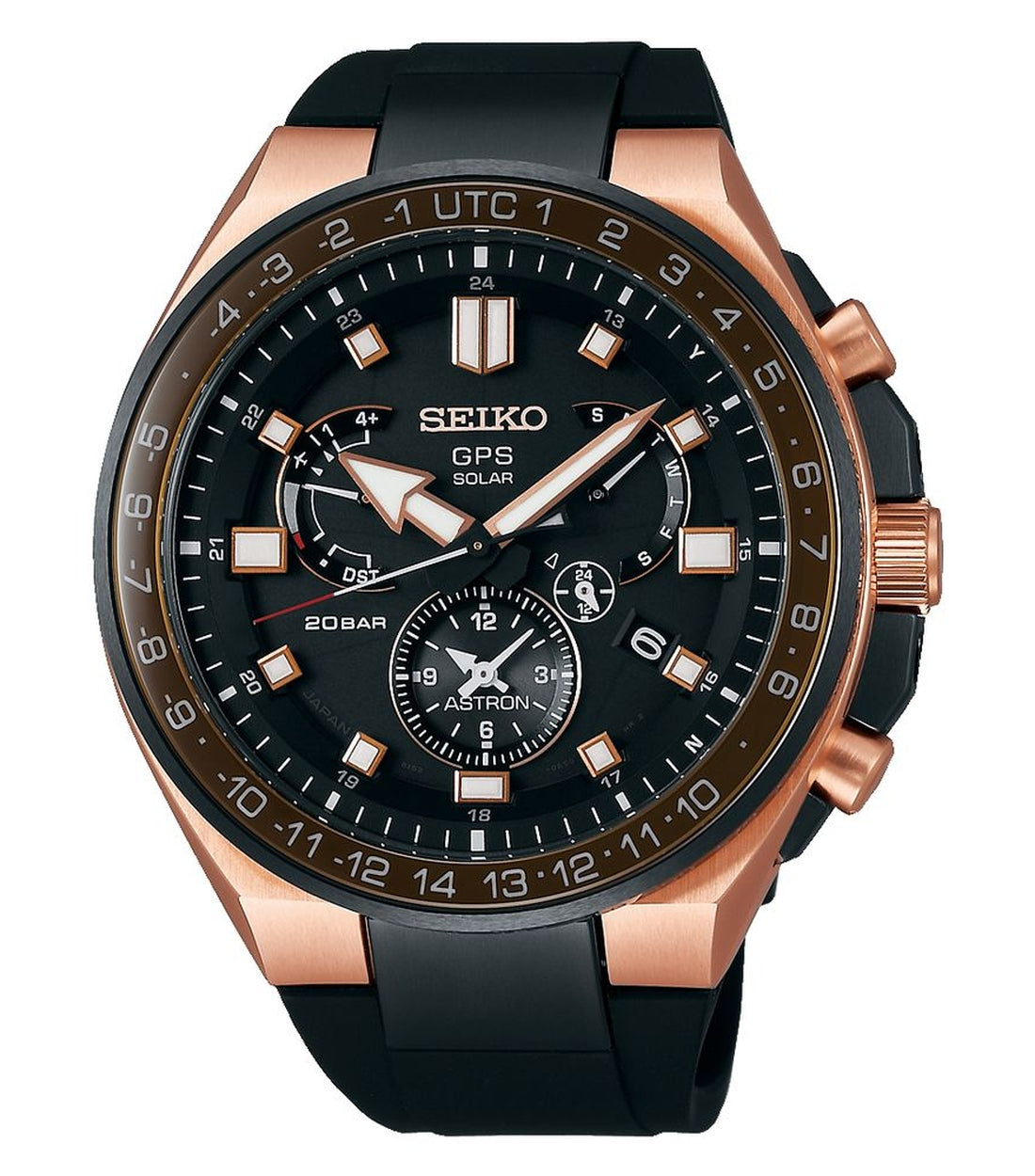 Seiko Zwart SSE170J1  Heren Horloge