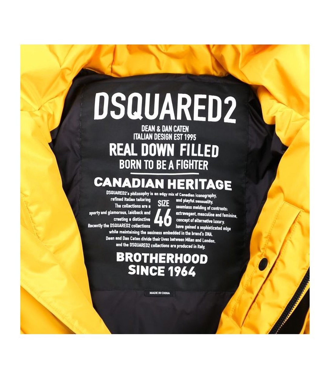 Dsquared2 Geel Nylon Jas