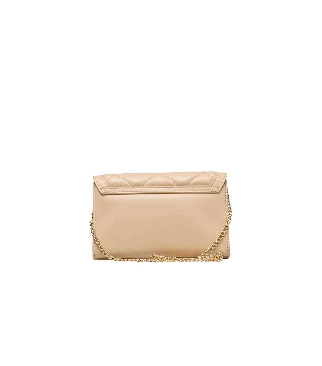 Love Moschino Beige Polyethyleen Schoudertas met Keten