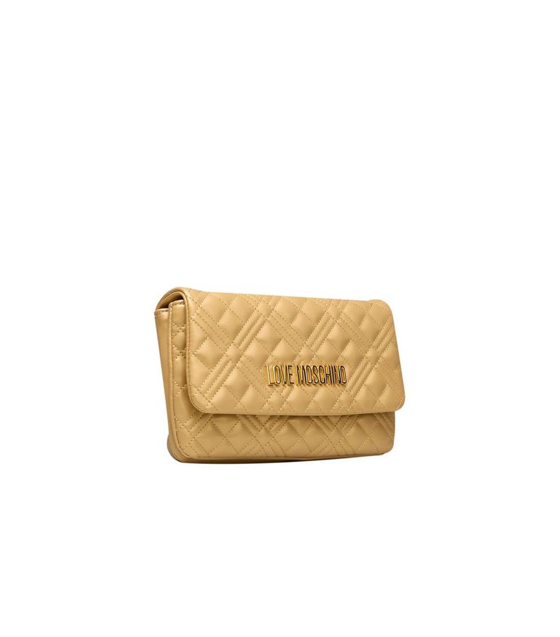 Love Moschino Gouden Polyethyleen Schoudertas