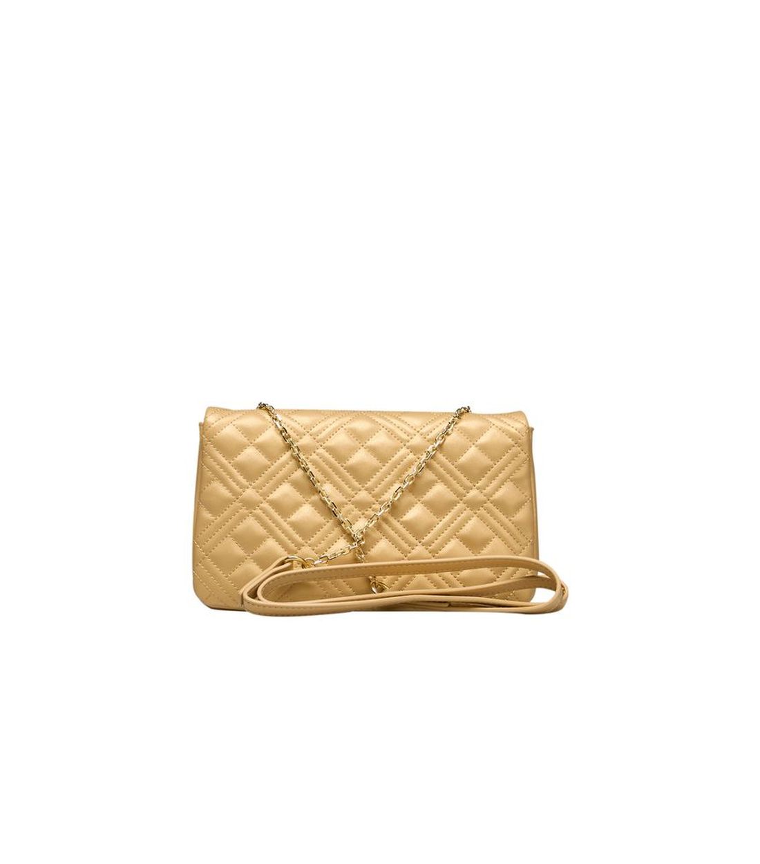 Love Moschino Gouden Polyethyleen Schoudertas