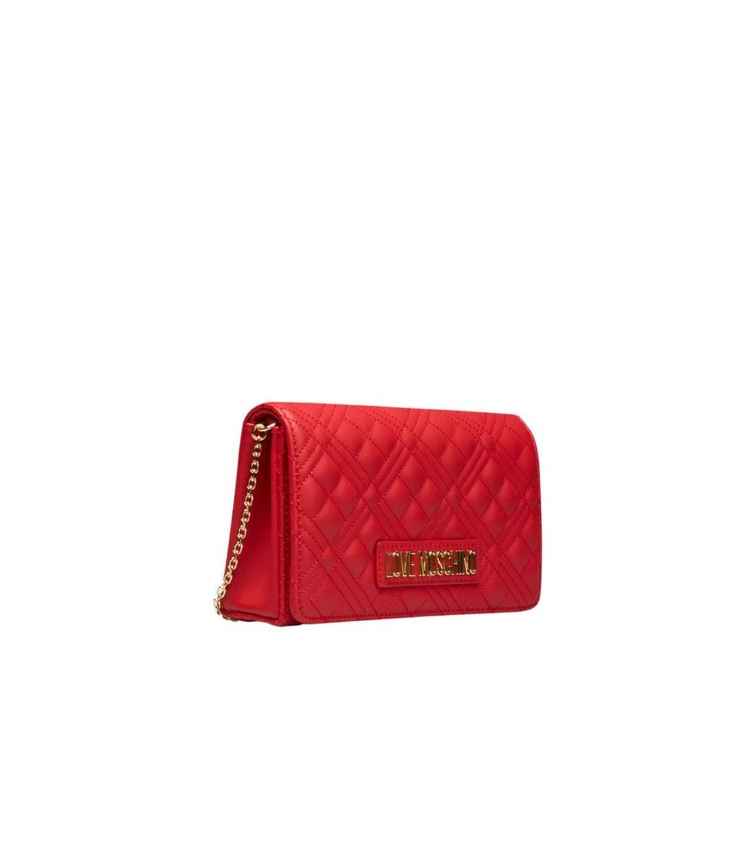 Love Moschino Rode Polyethyleen Schoudertas met Keten