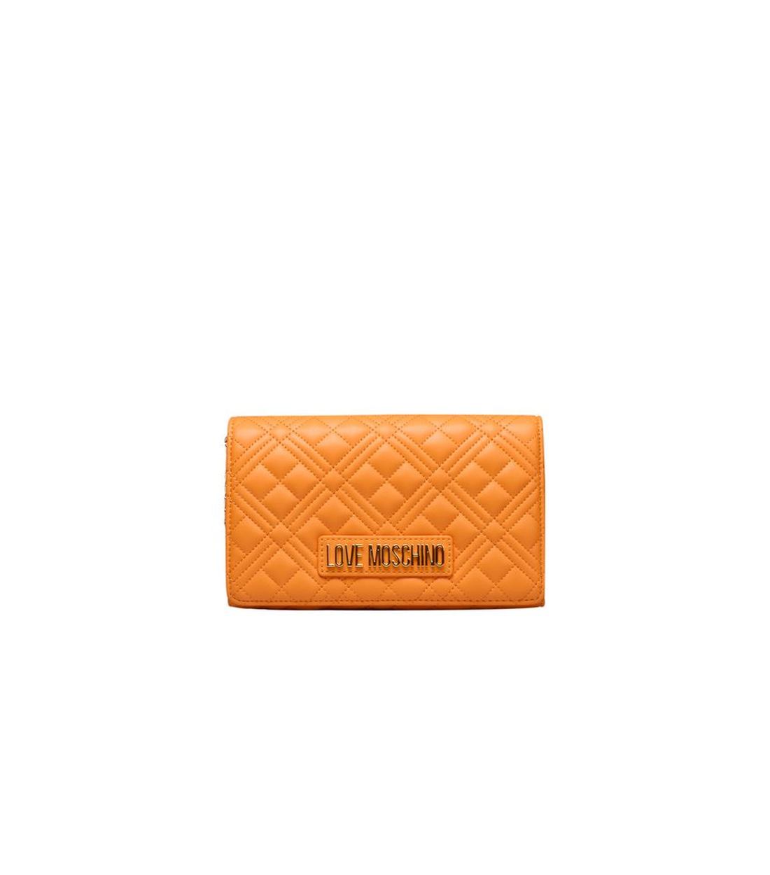 Love Moschino Oranje Polyethyleen Schoudertas met Keten