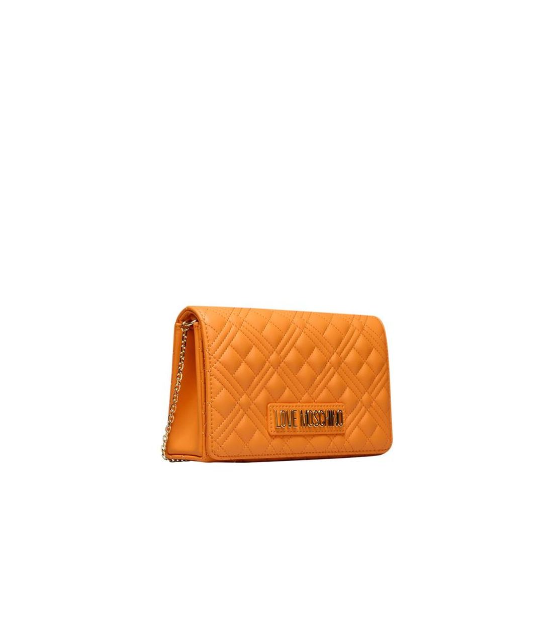 Love Moschino Oranje Polyethyleen Schoudertas met Keten