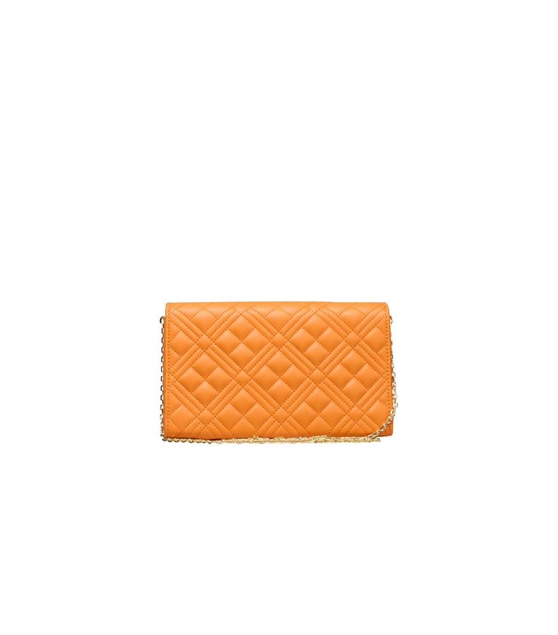 Love Moschino Oranje Polyethyleen Schoudertas met Keten