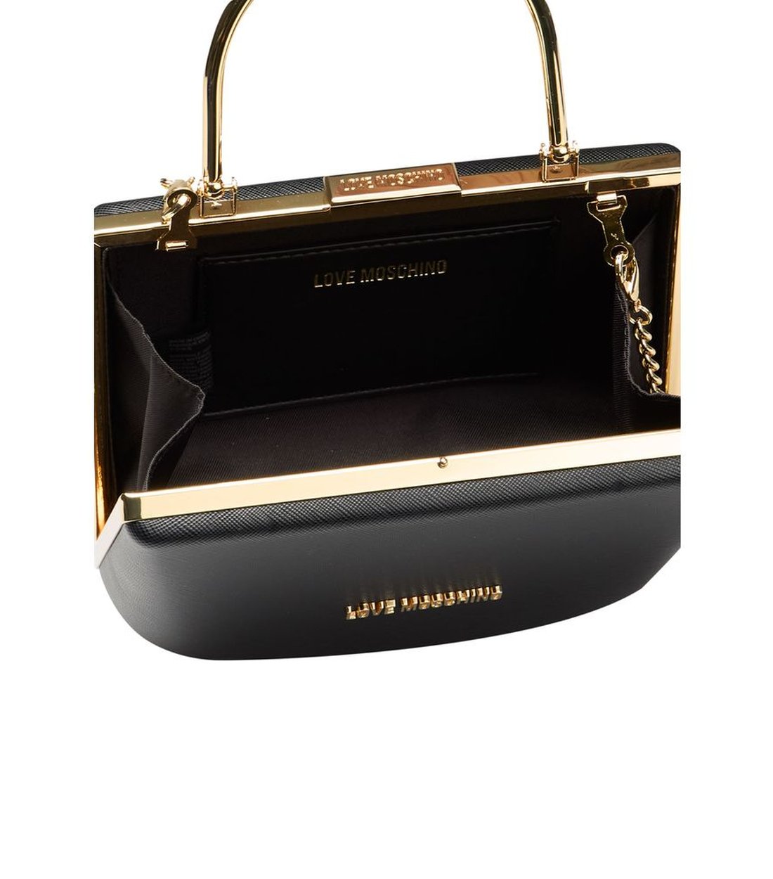 Love Moschino Zwarte Polyethyleen Schoudertas