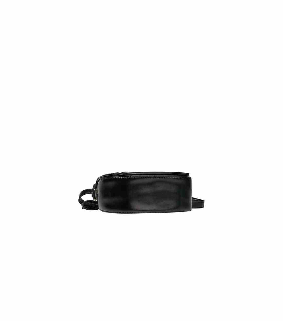 Love Moschino Zwarte Polyethyleen Schoudertas met Flap en Magnetische Sluiting