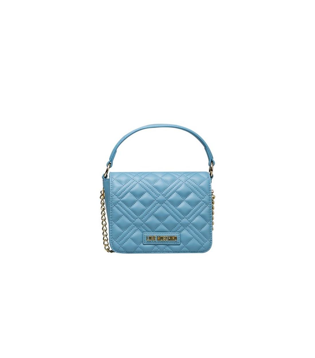 Love Moschino Lichtblauwe Polyethyleen Handtas