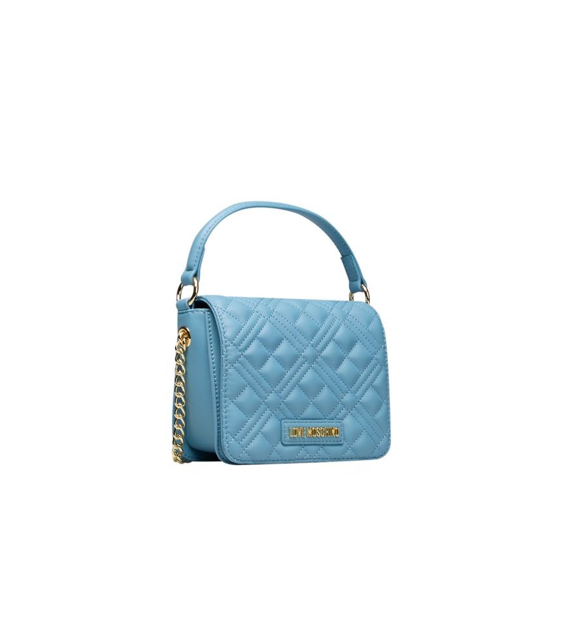 Love Moschino Lichtblauwe Polyethyleen Handtas