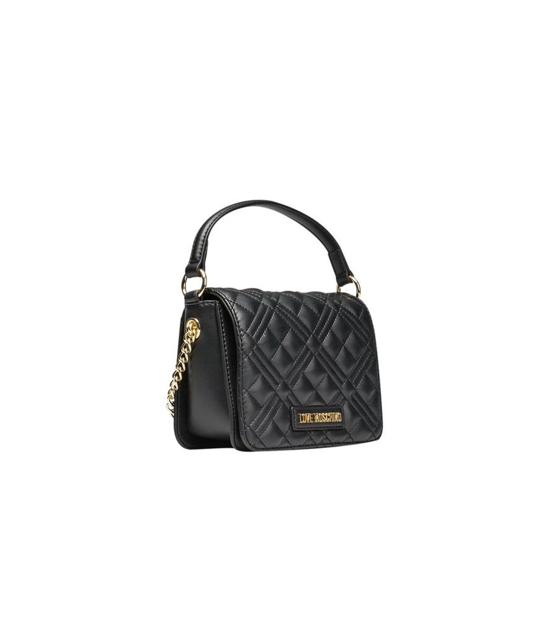 Love Moschino Zwarte Polyethyleen Handtas met Schouderband