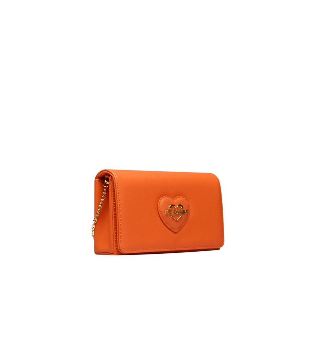 Love Moschino Oranje Polyethyleen Schoudertas met Keten