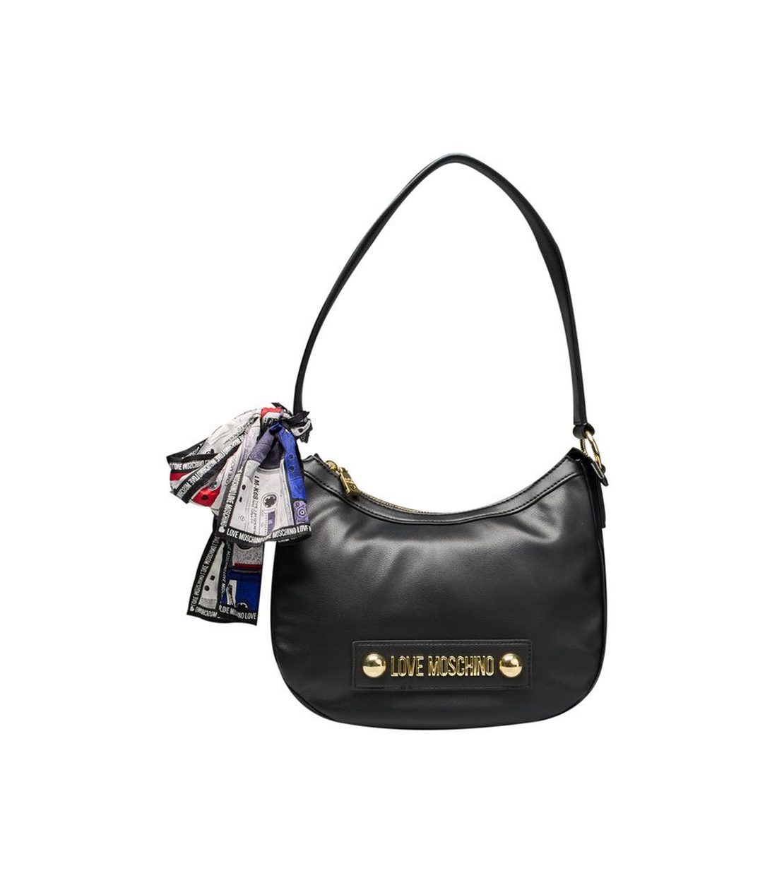 Love Moschino Zwarte Polyethyleen Handtas met Schouderband