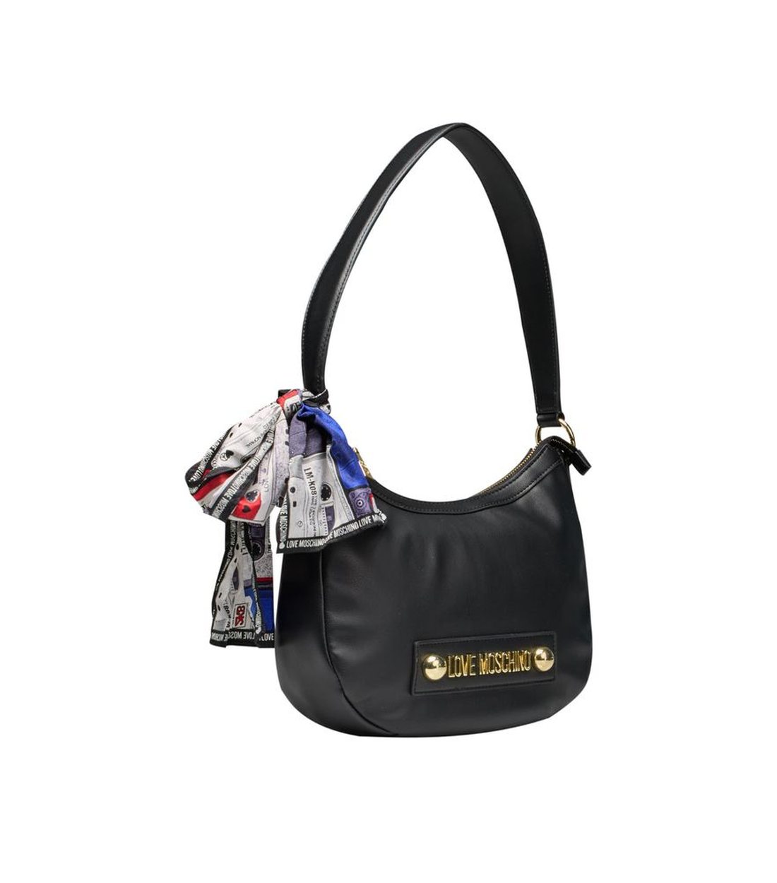 Love Moschino Zwarte Polyethyleen Handtas met Schouderband