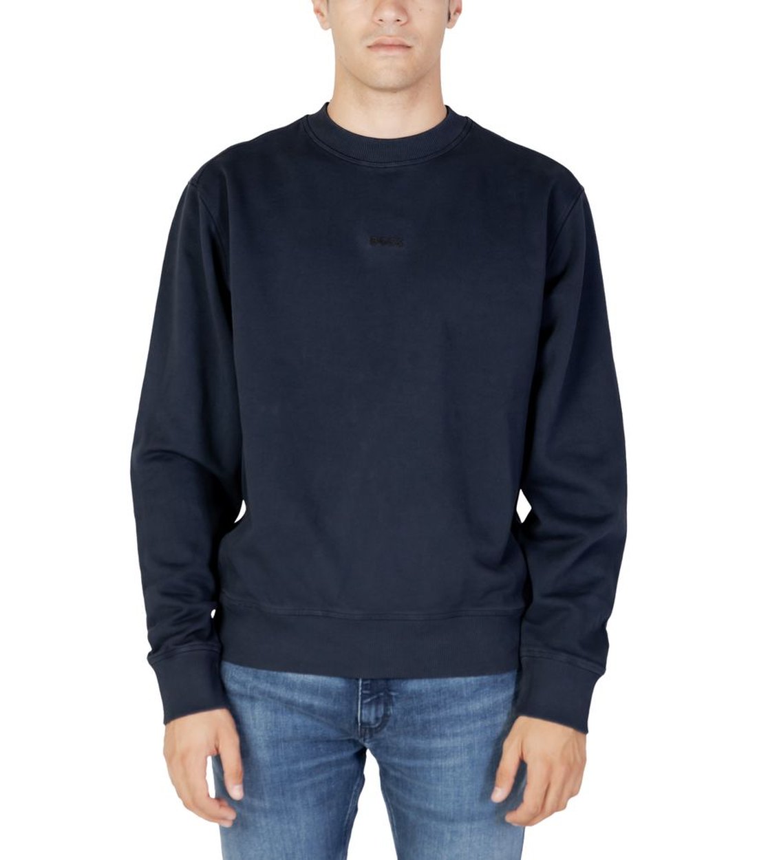 Hugo Boss Basic Blauw Crewneck Trui