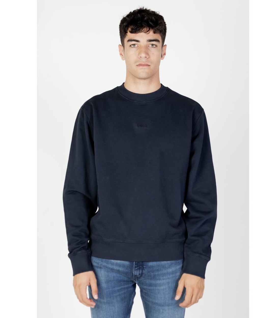 Hugo Boss Basic Blauw Crewneck Trui