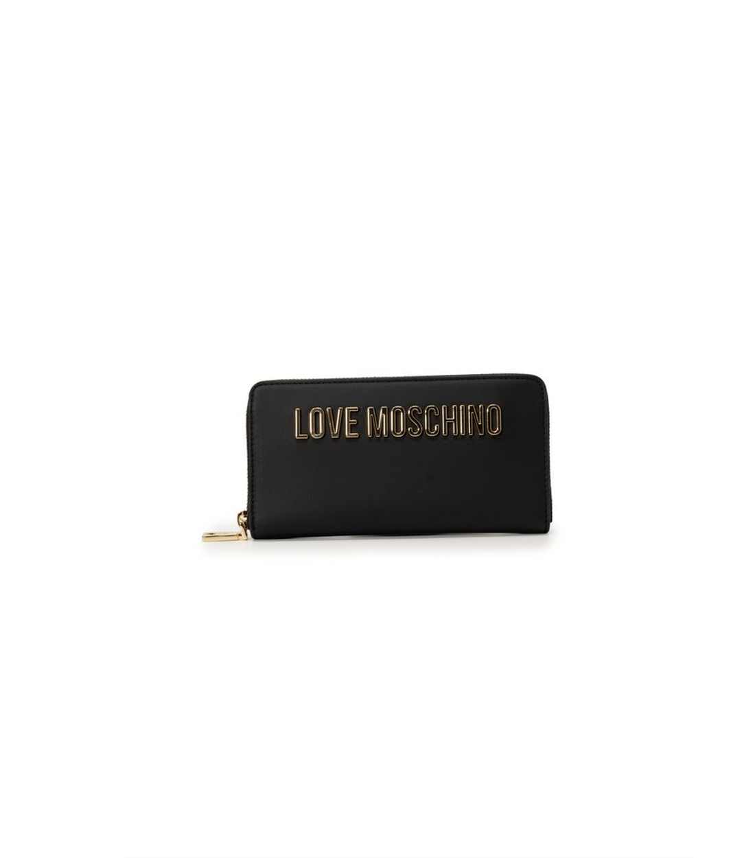 Love Moschino Zwarte Polyethyleen Portemonnee voor Dames